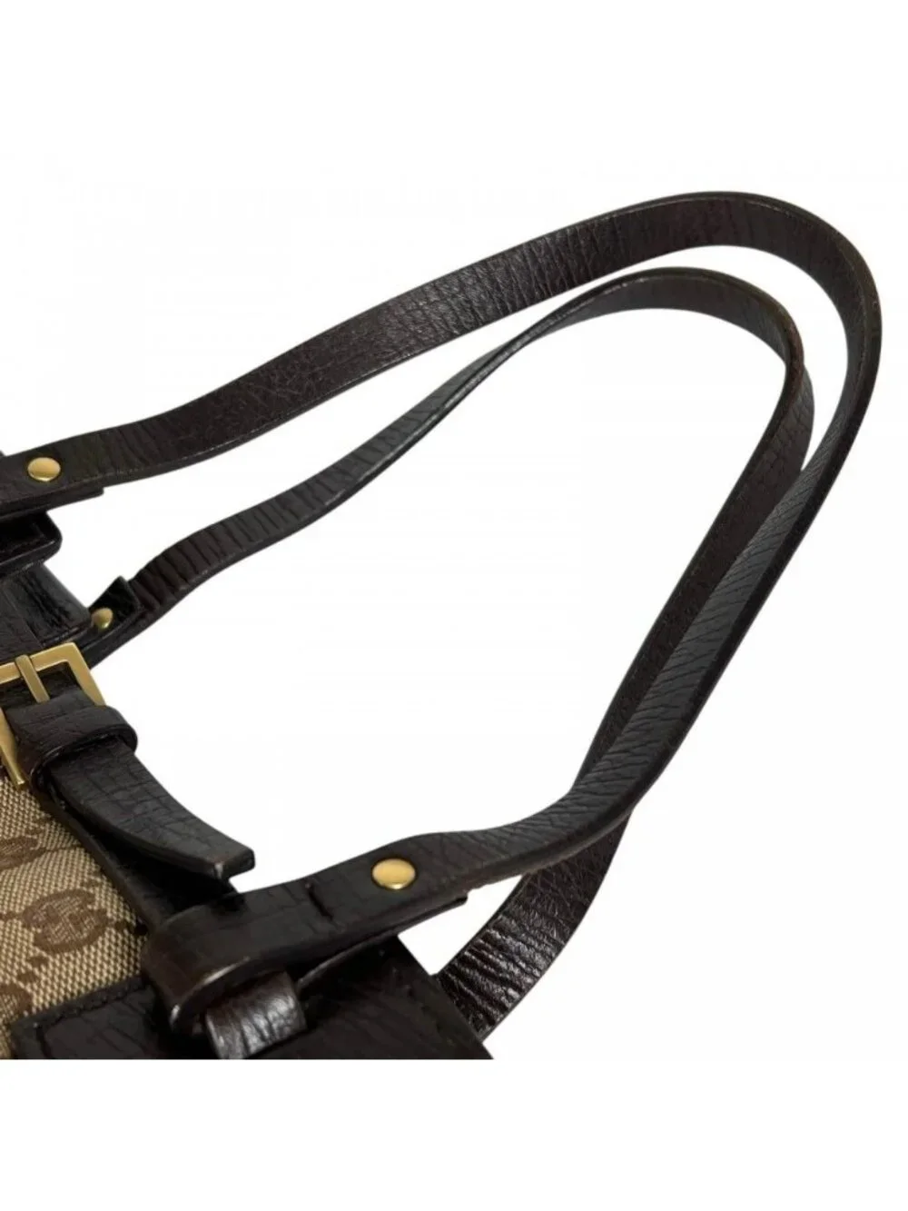 Gucci Handbag GG Canvas Brown Gold - Picture 11 of 15
